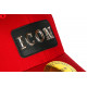 Casquette ICON Rouge Patch Argent Streetwear Baseball Luzza CASQUETTES Hip Hop Honour