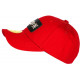 Casquette ICON Rouge Patch Argent Streetwear Baseball Luzza CASQUETTES Hip Hop Honour