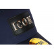 Casquette ICON Bleue Patch Argent Cuir Streetwear Baseball Luzza CASQUETTES Hip Hop Honour