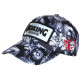 Casquette Boxing Noire et Grise Patch Reflect Streetwear Baseball CASQUETTES Nyls Création