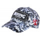 Casquette Boxing Blanche et Noire Patch Reflect Streetwear Baseball CASQUETTES Nyls Création