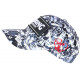 Casquette Boxing Blanche et Noire Patch Reflect Streetwear Baseball CASQUETTES Nyls Création