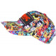 Casquette Boxing Orange et Bleue Patch Reflect Streetwear Baseball CASQUETTES Nyls Création