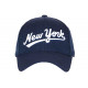 Casquette NY Bleu Chiné Rétro Chic en Coton Bronxa Baseball CASQUETTES Hip Hop Honour