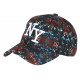 Casquette NY Noire et Orange City Cosmos Rorak Baseball CASQUETTES Hip Hop Honour