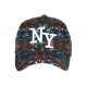 Casquette NY Noire et Orange City Cosmos Rorak Baseball CASQUETTES Hip Hop Honour