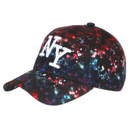 Casquette NY Rouge et Noire City Cosmos Rorak Baseball CASQUETTES Hip Hop Honour