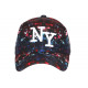 Casquette NY Rouge et Noire City Cosmos Rorak Baseball CASQUETTES Hip Hop Honour