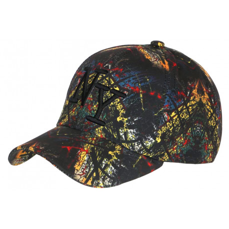 Casquette Enfant Jaune et Noire Cosmos NY Baseball Rorak 7 a 11 ans Casquette Enfant Hip Hop Honour