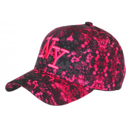 Casquette Enfant Rose et Noire Cosmos NY Baseball Rorak 7 a 11 ans Casquette Enfant Hip Hop Honour