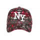 Casquette NY Rose et Blanche City Cosmos Rorak Baseball CASQUETTES Hip Hop Honour