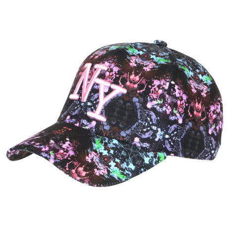 Casquette NY Rose et Verte City Cosmos Rorak Baseball CASQUETTES Hip Hop Honour