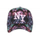 Casquette NY Rose et Verte City Cosmos Rorak Baseball CASQUETTES Hip Hop Honour