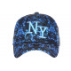 Casquette NY Bleue et Noire City Cosmos Rorak Baseball CASQUETTES Hip Hop Honour