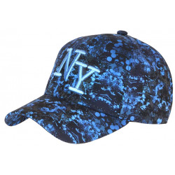 Casquette Enfant Bleue et Noire Cosmos NY Baseball Rorak 7 a 11 ans Casquette Enfant Hip Hop Honour