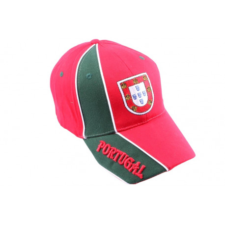 Casquette Strapback Portugal verte et rouge CASQUETTES PAYS