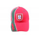 Casquette Strapback Portugal verte et rouge CASQUETTES PAYS