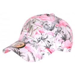 Casquette Flamant Rose Grise Originale NY Baseball Flamingo CASQUETTES Hip Hop Honour