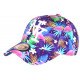 Casquette Enfant Flamants Roses Violette NY Baseball de 7 a 11 ans Casquette Enfant Hip Hop Honour