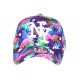 Casquette Enfant Flamants Roses Violette NY Baseball de 7 a 11 ans Casquette Enfant Hip Hop Honour