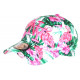 Casquette Enfant Flamants Roses Verte NY Baseball de 7 a 11 ans Casquette Enfant Hip Hop Honour