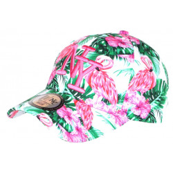 Casquette Enfant Flamants Roses Verte NY Baseball de 7 a 11 ans Casquette Enfant Hip Hop Honour