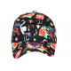 Casquette Enfant Flamants Roses Noire NY Tropicale de 7 a 11 ans Casquette Enfant Hip Hop Honour