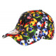 Casquette Enfant Football Rouge et Bleue NY Baseball de 7 a 11 ans Casquette Enfant Hip Hop Honour