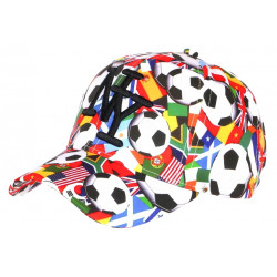 Casquette NY Football Blanche et Rouge Fashion Baseball Footkyx CASQUETTES Hip Hop Honour