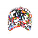 Casquette NY Football Blanche et Rouge Fashion Baseball Footkyx CASQUETTES Hip Hop Honour