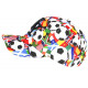 Casquette Enfant Football Blanche et Rouge NY Baseball de 7 a 11 ans Casquette Enfant Hip Hop Honour