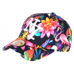 Casquette Flamants Roses Design Tropical NY Baseball Flamingo CASQUETTES Hip Hop Honour