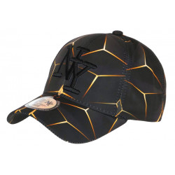 Casquette Enfant Jaune Noire Originale Badyx NY Baseball de 7 a 12 ans Casquette Enfant Hip Hop Honour