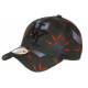 Casquette NY Orange et Noire Streetwear Originale Baseball Badyx CASQUETTES Hip Hop Honour