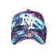 Casquette NY Bleue et Violette City Pop NY Baseball CASQUETTES Hip Hop Honour