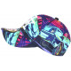 Casquette Enfant Bleue Violette Pop City NY Baseball 7 a 11 Ans Casquette Enfant Hip Hop Honour