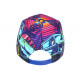 Casquette Enfant Bleue Violette Pop City NY Baseball 7 a 11 Ans Casquette Enfant Hip Hop Honour