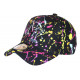 Casquette NY Rose et Jaune Design Tags Streetwear Baseball Paynter CASQUETTES Hip Hop Honour