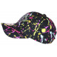 Casquette NY Rose et Jaune Design Tags Streetwear Baseball Paynter CASQUETTES Hip Hop Honour