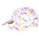 Casquette NY Blanche et Rose Design Tags Streetwear Baseball Paynter CASQUETTES Hip Hop Honour