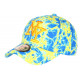 Casquette Enfant Jaune et Bleue Fashion Spydder NY Baseball 7 a 12 ans Casquette Enfant Hip Hop Honour