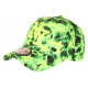 Casquette NY Vert Fluo et Noire Tendance Fashion Baseball Spydder CASQUETTES Hip Hop Honour