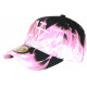 Casquette NY Rose et Noire Flammes Streetwear Baseball Fire CASQUETTES Hip Hop Honour