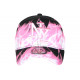 Casquette NY Rose et Noire Flammes Streetwear Baseball Fire CASQUETTES Hip Hop Honour