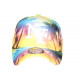 Casquette NY Jaune et Bleue Palmiers Look Tropical Copaka Baseball CASQUETTES Hip Hop Honour