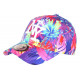 Casquette Enfant Rose Bleue Palmiers Tropicale NY Baseball Copaka 7 a 12 ans Casquette Enfant Hip Hop Honour