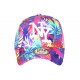 Casquette Enfant Rose Bleue Palmiers Tropicale NY Baseball Copaka 7 a 12 ans Casquette Enfant Hip Hop Honour