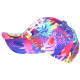 Casquette Enfant Rose Bleue Palmiers Tropicale NY Baseball Copaka 7 a 12 ans Casquette Enfant Hip Hop Honour