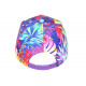 Casquette NY Rose et Bleue Palmiers Look Tropical Copaka Baseball CASQUETTES Hip Hop Honour