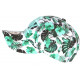 Casquette Enfant Blanche verte a Fleurs Tropicales Bali 7 a 12 ans Casquette Enfant Hip Hop Honour